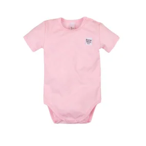 Боди с коротким рукавом Basic розовый 