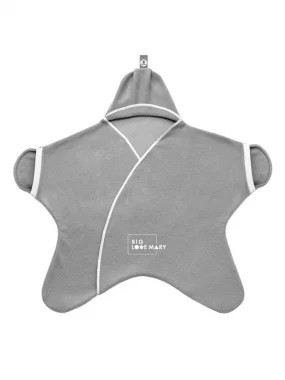 Конверт-Звездочка "Зайка серенький" c рукавами, флис