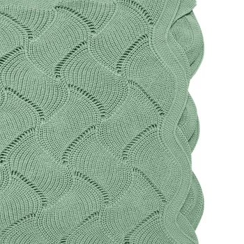 Плед хлопковый Wave Базилик