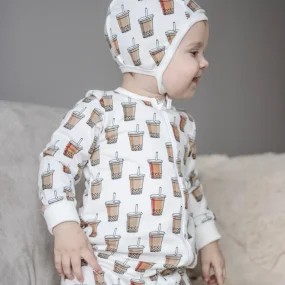 Утеплённый комбинезон с открытой ножкой Mjölk Sleep and Play Стаканчики 