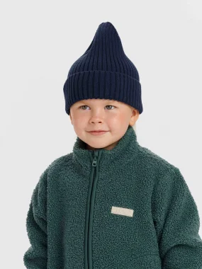 Вязаная шапка Leokid Beanie (Navy Blue)