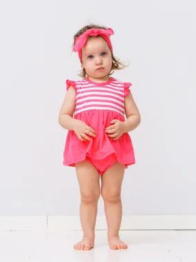 Боди-платье, Фукcия