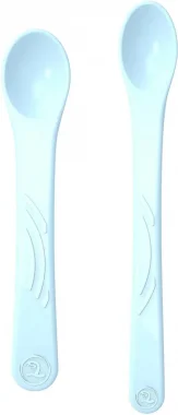Ложки для кормления Twistshake (Feeding Spoon) в наборе из 2 шт. Пастельный синий (Pastel Blue). Возраст 4+m.