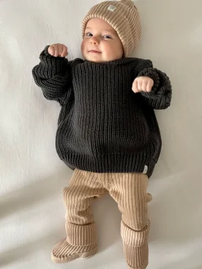 Джемпер вязаный oversize Classic, графит