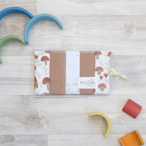 Набор платочков-слюнявчиков Mjölk Mushrooms