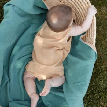 Боди на резинках из муслина, Песочное