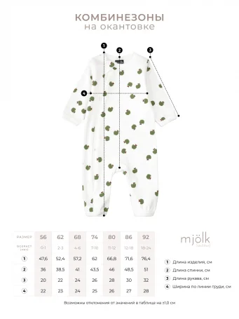 Комбинезон Mjölk Рифы, на окантовке
