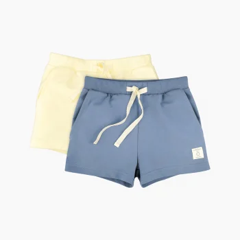 Шорты для девочки Mjölk Blue Shadow/Light Yellow, сет 2 шт.
