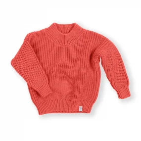 Джемпер вязаный oversize Classic, коралл