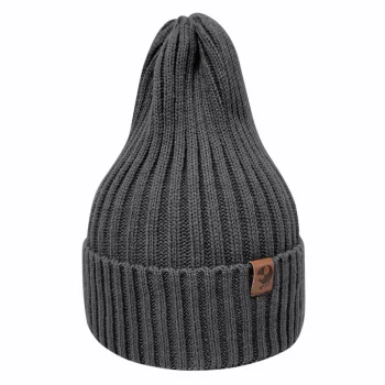 Вязаная шапочка "Тыковка" Woolly, Графит