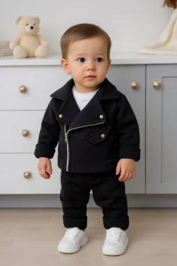 Костюм с косухой, черный