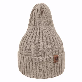 Вязаная шапочка "Тыковка" Woolly, Тёплый беж