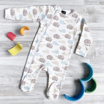 Комбинезон Mjölk Sleep and Play Ёжики на экрю