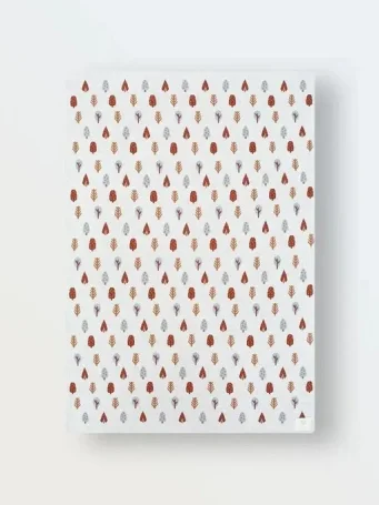 Мягкий вязаный плед "Деревья"