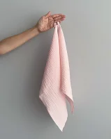 Набор муслиновых полотенец для лица и рук Babyshowroom, нежно-розовый