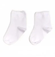 Носочки без резинки, Белые