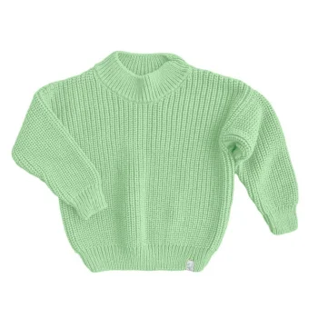 Джемпер вязаный oversize Classic, нежная мята