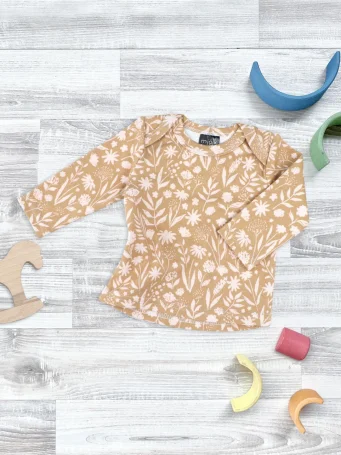 Футболка с длинным рукавом Mjölk Caramel Flowers