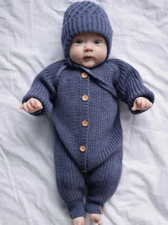 Вязаный комбинезон Woolly, Джинс
