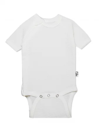 Боди на молнии с коротким рукавом Вафля Сахар