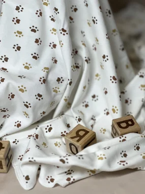 Пелёнка "Разноцветные следы" 85*130см RinaAmari 