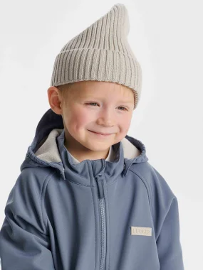 Вязаная шапка Leokid Beanie (Almond milk)
