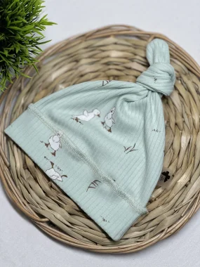 Шапочка Узелок Рубчик RinaAmari Утята, Нефрит