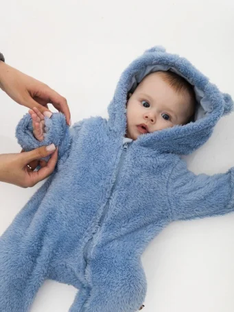 Комбинезон утепленный "Мишка" sky