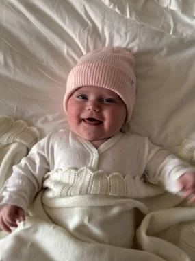 Набор из 3х предметов (кардиган розовый, пинетки розовые, шапочка розовая.), Розовый