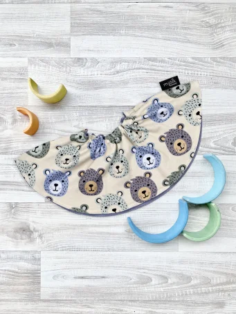 Двусторонний нагрудник Mjölk Grizzly Bears