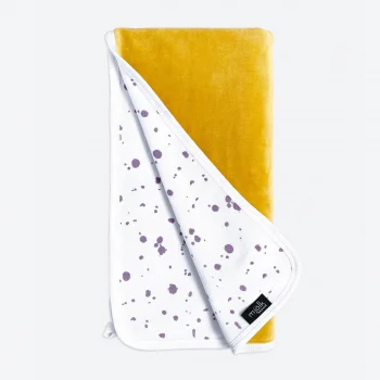 Двусторонний велюровый плед Mjölk Mustard