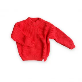 Джемпер вязаный oversize Classic, красный