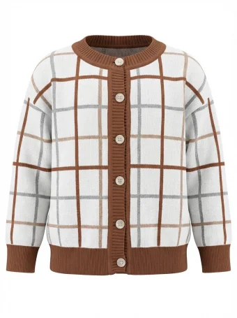 Кардиган вязаный, Клетка