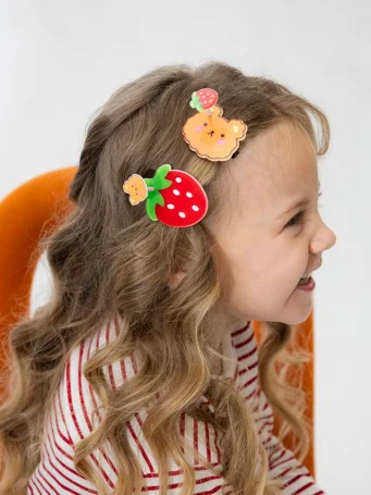 Набор Заколок 2шт, HAPPY SPRINGIES strawberry