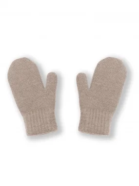 Варежки вязаные, Тёплый беж