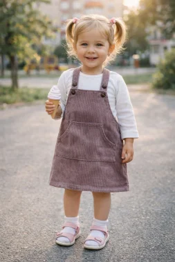 Вельветовый Сарафан, Лиловый