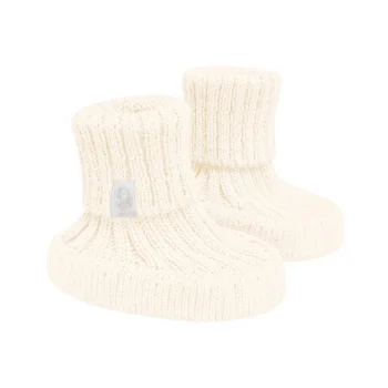 Вязаные пинетки Simple льняные