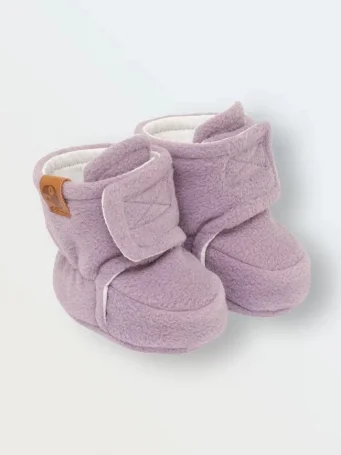 Пинетки из флиса "Cute", Лаванда-грей