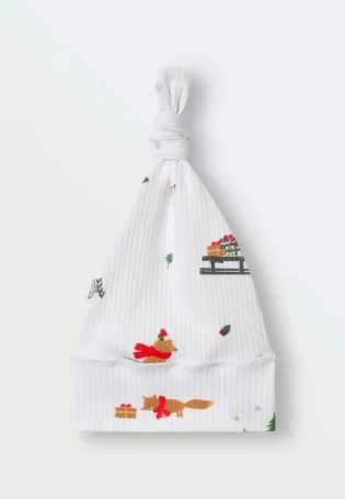 Шапочка-колпачок в рубчик, Cнежные забавы