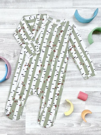 Комбинезон Mjölk Sleep and Play Birch Trees