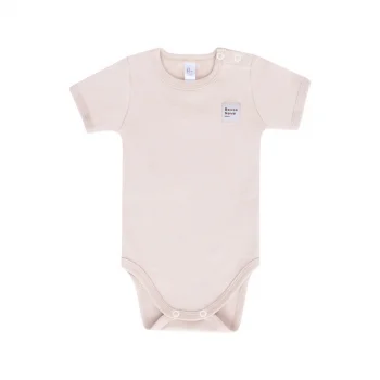 Боди с коротким рукавом Basic бежевый new