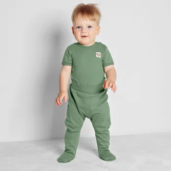 Боди с коротким рукавом Basic хаки new