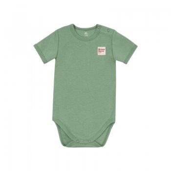 Боди с коротким рукавом Basic хаки new