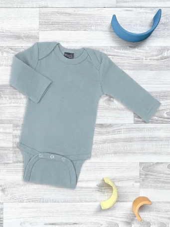 Боди Mjölk Baby Blue с длинным рукавом