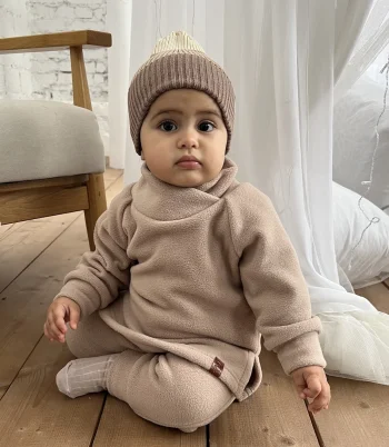 Флисовый костюм "Cute", Тёплый беж