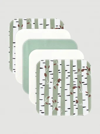 Набор платочков слюнявчиков Mjölk Birch Trees