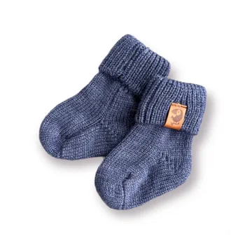 Носочки вязаные Woolly, Джинс