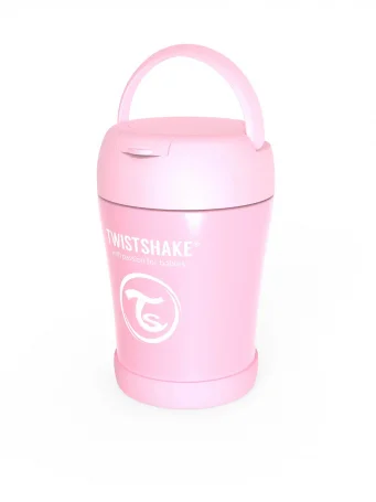 Контейнер-термос Twistshake для еды (Insulated Food Container) 350 мл. Пастельный розовый (Pastel Pink).
