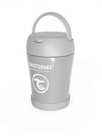 Контейнер-термос Twistshake для еды (Insulated Food Container) 350 мл. Пастельный серый (Pastel Grey).