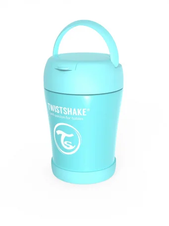 Контейнер-термос Twistshake для еды (Insulated Food Container) 350 мл. Пастельный синий (Pastel Blue).